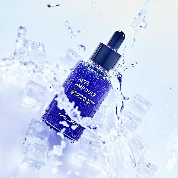 Azulene Arte Ampoule 1.69 fl oz - Korean Face Serum for Sensitive, Redness-Prone Skin | Calming, Hydrating Ampoule with Azulene & Botanical Extracts for Daily K-Beauty Skincare