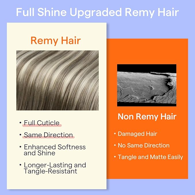 Full Shine 24 Inch Hair Extensions Real Human Hair Clip ins Balayage Brown Seamless Human Hair Clip in Extensions Ash Brown Ombre Cool Blonde Real Remy Hair Extensions 7 Pcs 120 G