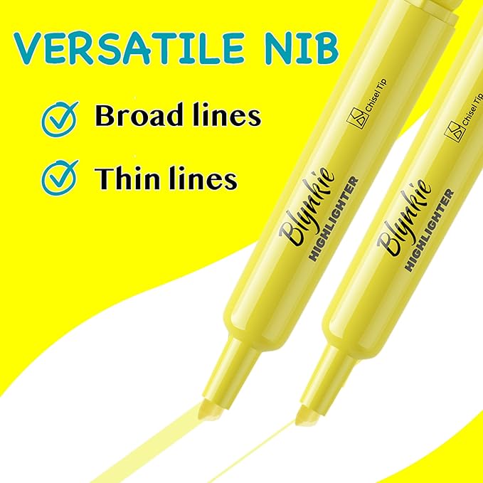 Highlighters Bulk 150 Pack of Yellow Colors Tank Style Chisel Tip Highlighters Set for Kid and Adult Coloring Highlighting for Classroom Office School Supplies and Shop Short Style.