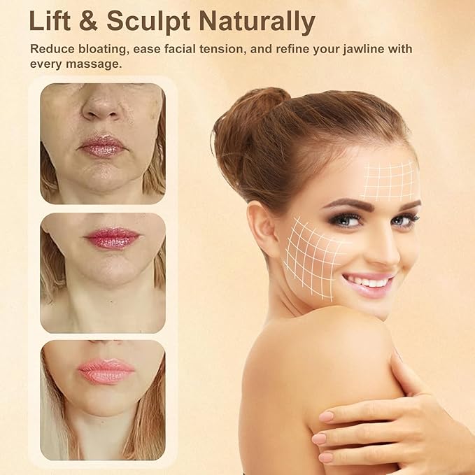 Lymphatic Contour Face Brush 2025 New, Dry Contour Face Brush Massager for Lymphatic Drainage, Ergonomically Designed to Fit The Skin Precisely & Relieve Fatigue