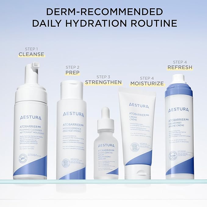 AESTURA ATOBARRIER365 Hydro Essence with Hydrating Amino Acids for Face | Lightweight Formula, Deep Hydration, Suitable for Dry & Sensitive Skin, Non-Comedogenic, 100ML / 3.38 fl. oz.