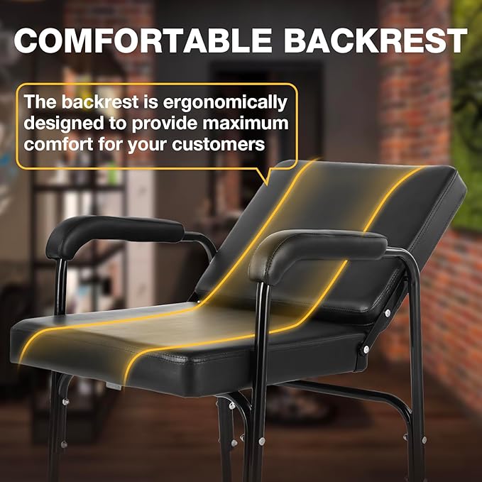 Shampoo Chairs Reclining Shampoo Chairs for Salon Barber Chair Hair Stylist Chair Auto Recline Salon Chair Spa Beauty Equipment for Hair Stylists, Tattoo Artists, Cosmetologists