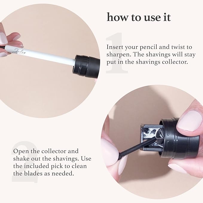 Julep When Pencil Met Gel Sharpenable Multi-Use Longwear Eyeliner Pencil - Rose Pink Shimmer - Transfer-Proof - High Performance Liner