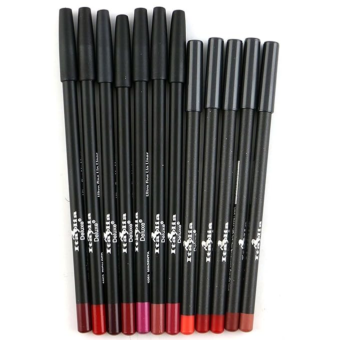 12pc Italia Deluxe Ultra Fine Lip Liner set of 12 color