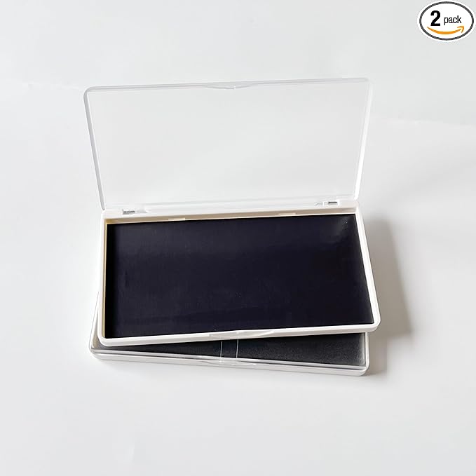 2PC Empty Magnetic Makeup Palette, White Frosted Clear Lid, Empty Eyeshadow Palettes Depots Tavel Storage Box, Small Travel Size, 5.5 x 3.1 inches,