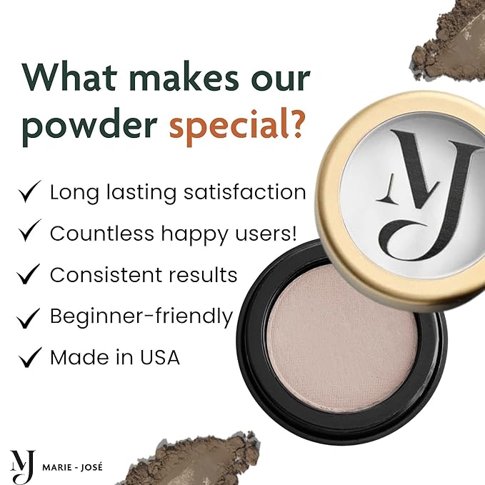 Eyebrow Powder, High Colour Pigmentation, Cruelty-Free & Vegan, Natural & Even Eyebrows (Ash Blonde)