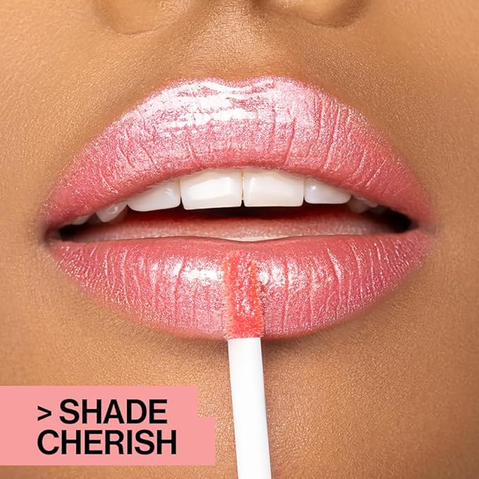 wet n wild MegaSlicks Lip Gloss, Ultra-Glossy, Vitamin-E Enriched, Ultra-Gloss High Shine Moisturizing, Cruelty-Free & Vegan - Nude Mood