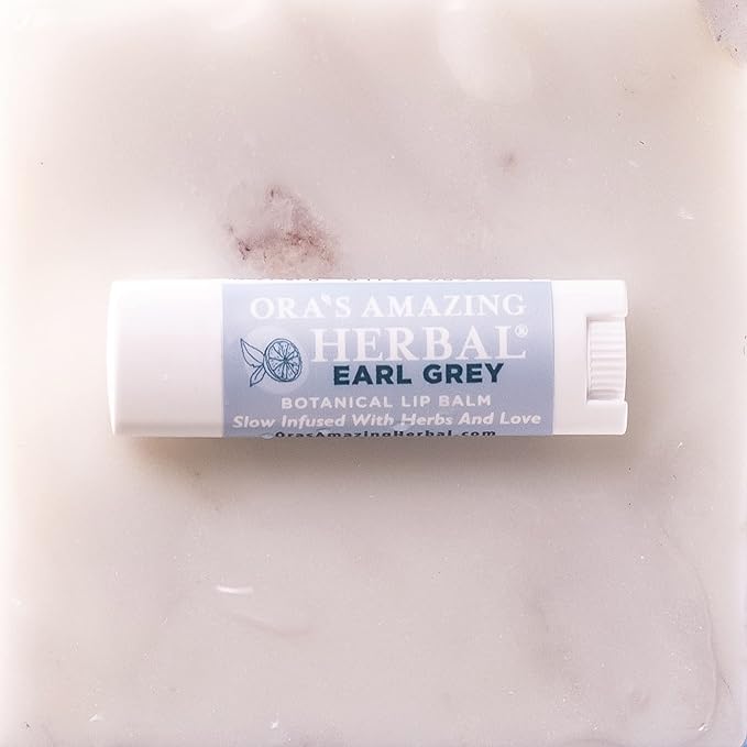 Natural Earl Grey Lip Balm, Bergamot Herbal
