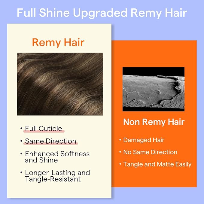 Full Shine Clip in Hair Extensions Dark Brown 22 Inch Balayage Hair Clip in Extensions Remy Hair Dark Brown Ombre Hair Extensions Real Human Hair Clip ins Straight 7 Pcs 120 G