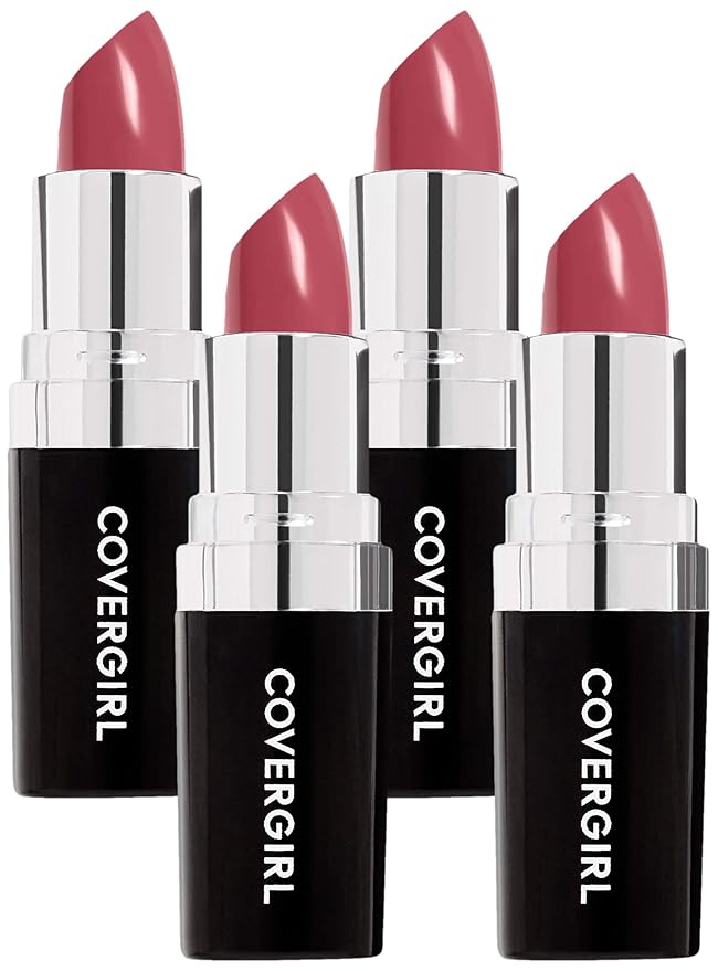 COVERGIRL Continuous Color Lipstick, 425 Vintage Wine, 0.13 Oz (Packaging May Vary) (Pack of 4)