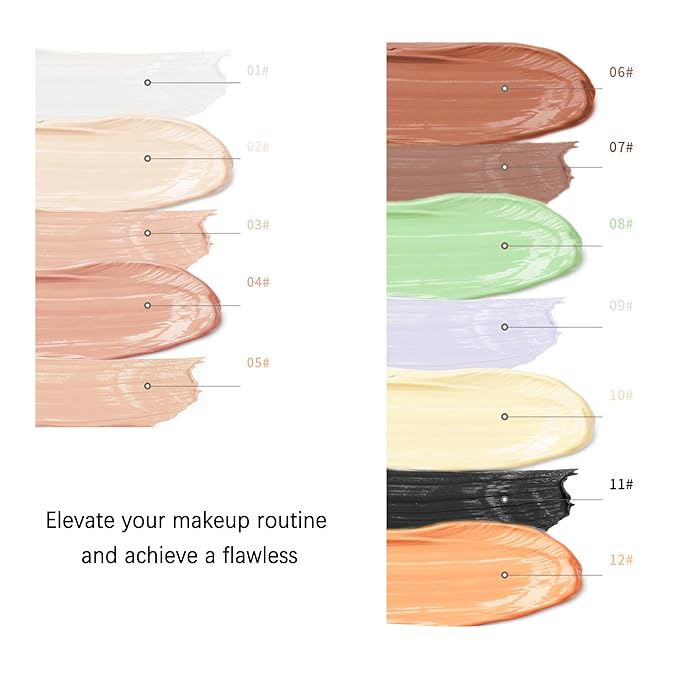 Mallofusa Single Color Face Makeup Concealer Foundation Palette Creamy Moisturizing Contouring 0.49oz (Dark Coffee)