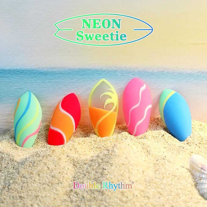 Double Rhythm 6 Pcs 15 ML Gel Polish Set Same Color Same Bottle Soak Off Gel Polish Kit Nail Art Manicure Salon DIY at Home for Women (Pastel Red Pink Orange Yellow Green-T6-11)