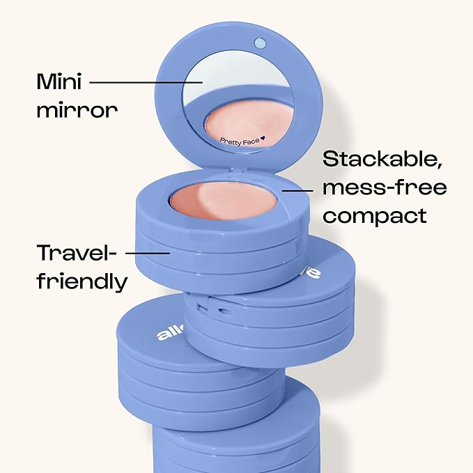 Alleyoop Stack The Odds - Stackable Makeup Palette - Cream Blush, Contour, Bronzer & Highlighter Blendable Cream Make up Palette - Natural, Glowy Finish - Makeup Stacks for Travel, Sassy Pants