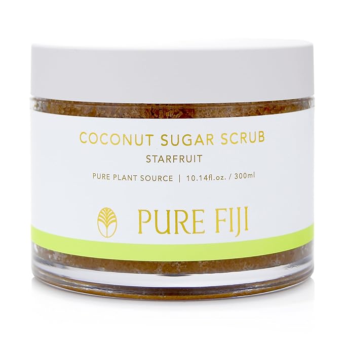 Pure Fiji Coconut Sugar Body Scrub, Starfruit (10.14 Oz /300ml)