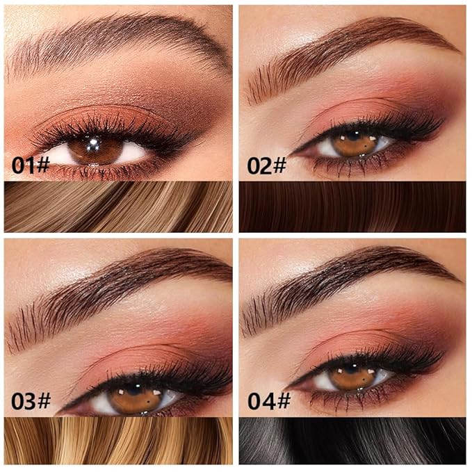 Brow Kit, Eyebrow Pomade,Eye Brow Contour Palette with Double-ended Eyebrow Brush, Full Defined Natural Brows, Long-Lasting Waterproof,03