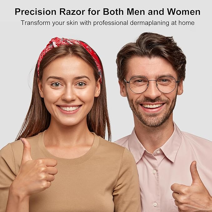 Face Razors for Women, Dermaplane Razor for Women Face, Eyebrow Razor, Facial Razors, Dermaplaning Tool, Gentle Skin Exfoliation Microblades for Sensitive Skin, Peach Fuzz Remover, 10 Count (Lilac)