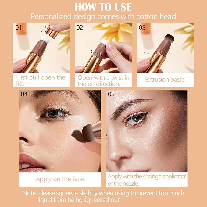 DAGEDA Contour Beauty Women Wand, Liquid Face Concealer 0. (#08) 53oz