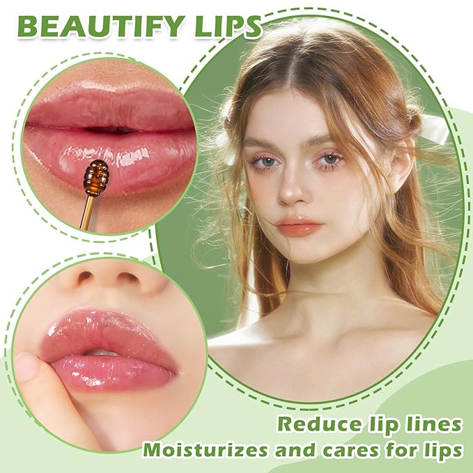 Honey Pot Lip Balm,3PCS Bee Lip (Honey+Apple+Cherry)