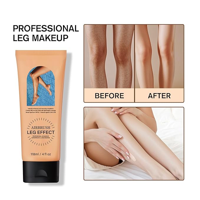Leg Makeup Waterproof No Transfer,Flawless Legs Body Scar Tattoo Cover Up Makeup Waterproof Long Last Concealer for All Skin Tones. (03# Bronze)
