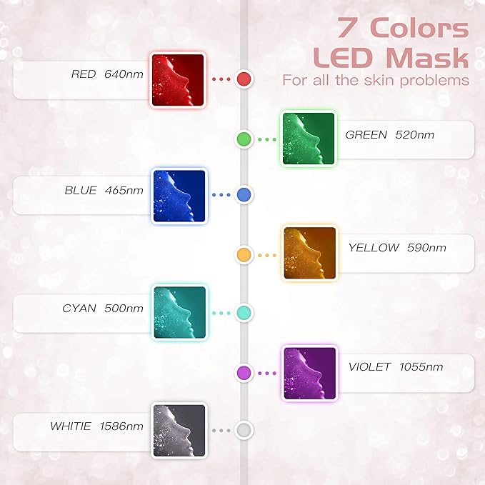 HXDZFX LED FACIAL LIGHT THERAPY MASK(HK207)