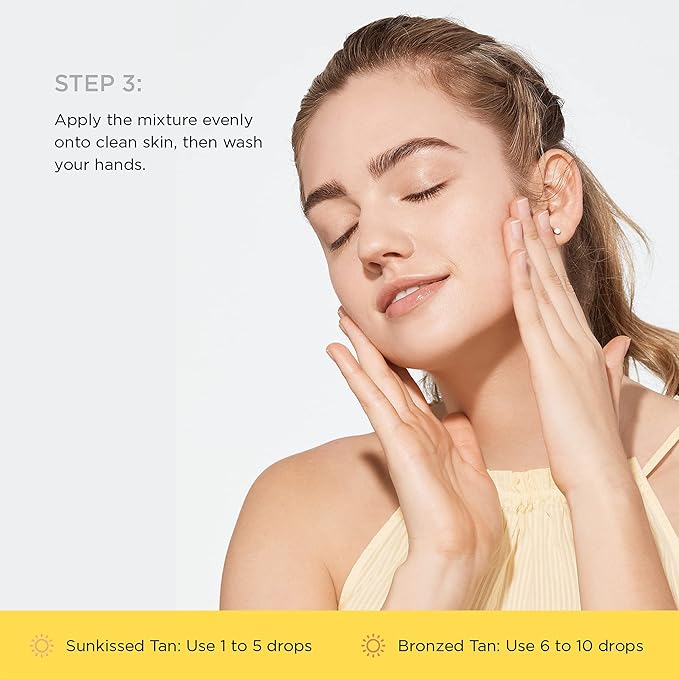 JOAH Self Tanner Drops, Medium/Deep, Vegan, Moisturizing, 1 Fl Oz