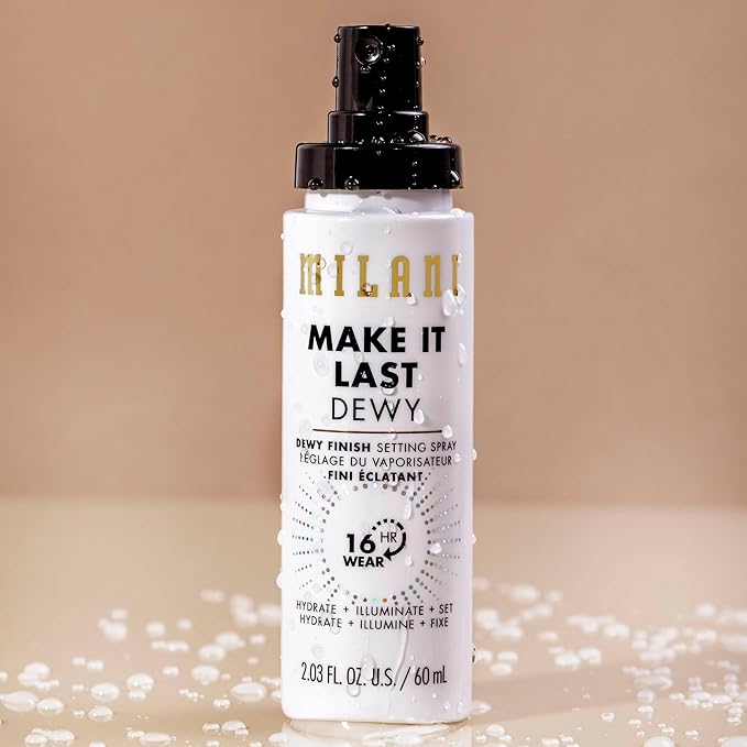 Milani Make It Last Dewy - Dewy Finish Setting Spray - 3 in 1- Hydrate + Illuminate + Set, Makeup Finishing Spray - Makeup Primer & Hydrating Setting Spray - 2 Pack