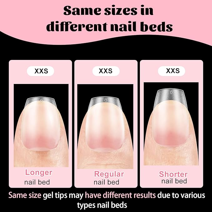600PCS Extra Short Coffin Soft Gel Nail Tips, SINOKAME Wide Nail Tips Extra Short Clear Glue ON Acrylic Press On Fake Nails, Soak off Gel Nail Extension DIY Home Salon,12 Sizes