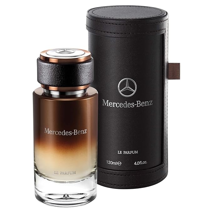 Mercedes-Benz - Le Parfum - Irresistible Fragrance For Men - Wood And Leather Scent - For Dynamic, Leading Personalities - Pink Pepper, Bergamot, Violet Leaves, Amber Notes - Eau De Parfum - 4 Fl Oz