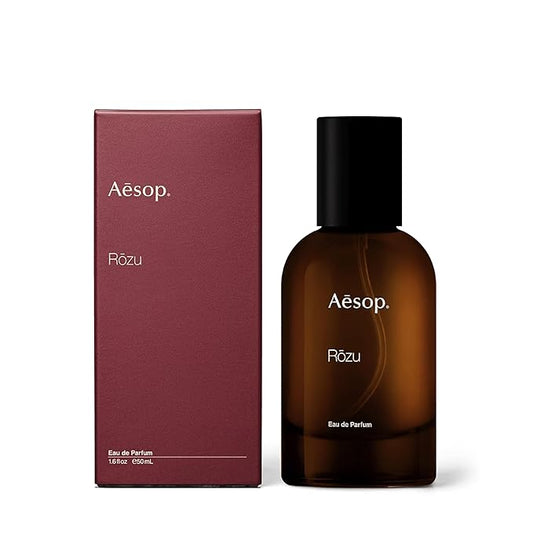Aesop Rōzu Eau de Parfum | Rose, Shiso, and Guaiacwood Scent | Floral, Green, and Woody Aroma | Unisex | 1.6 fl oz