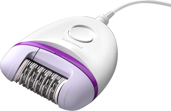 Philips Satinelle Essential Corded Compact epilator Incl. Bikini Trimmer, Brp505/00, 1 Count