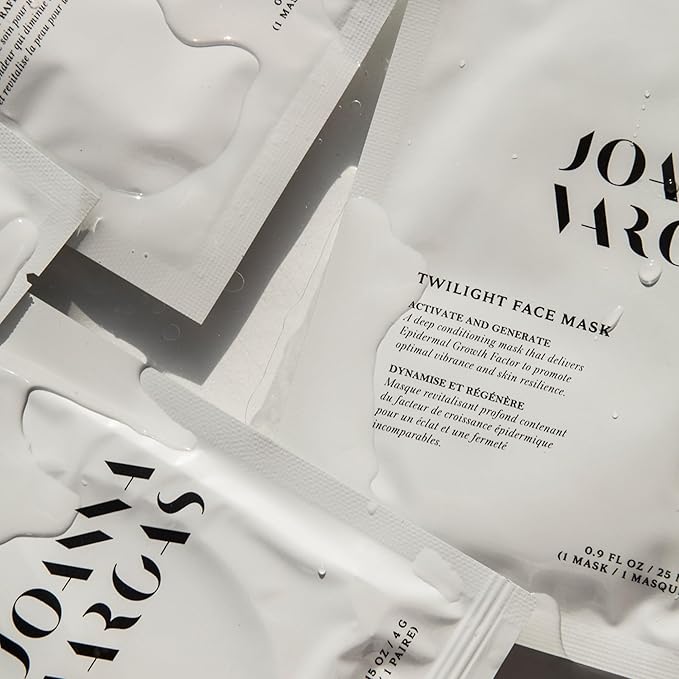 Joanna Vargas Twilight Face Mask - Hydrating Face Masks with Epidermal Growth Factor & Niacinamide - Soothing Facial Masks for Women - Repairing Sheet Mask for Enhanced Skin Barrier - 5 Sheets