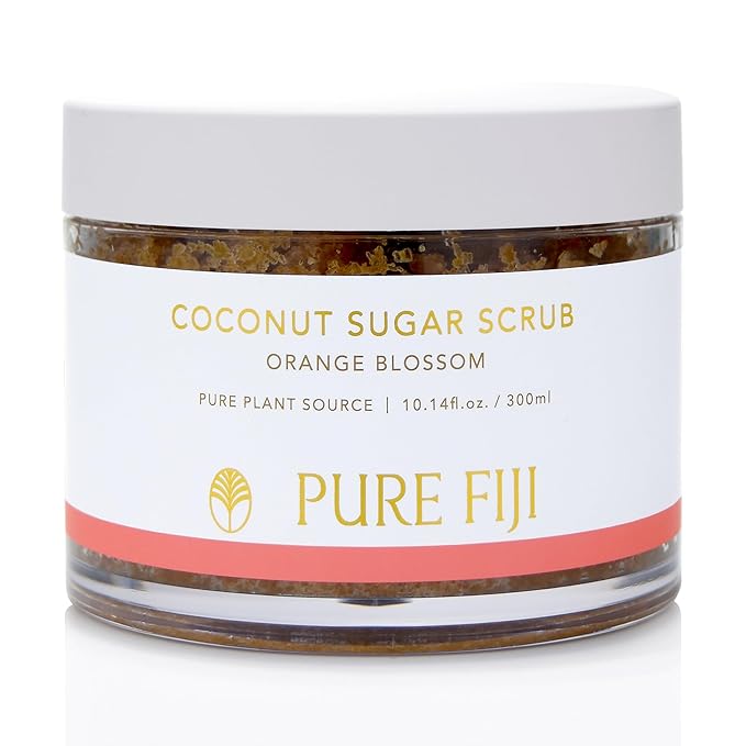 Pure Fiji Coconut Sugar Body Scrub, Orange Blossom (10.14 Oz /300ml)