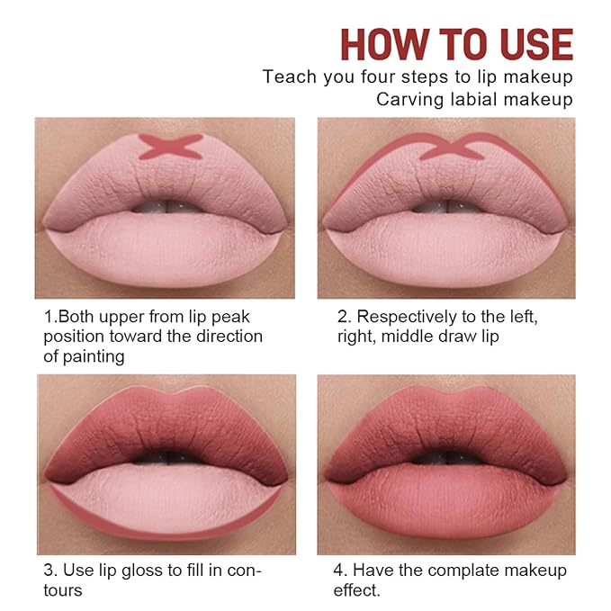 13Pcs Matte Liquid Lipstick + Lip Liner Pens Set, 6 Matte Lipstick+6 Matching Smooth Lipliner+ 1Pcs Lip Plumper Makeup Set Kit, Waterproof Long Lasting 24 Hour Lip Makeup Christmas Gifts for Women