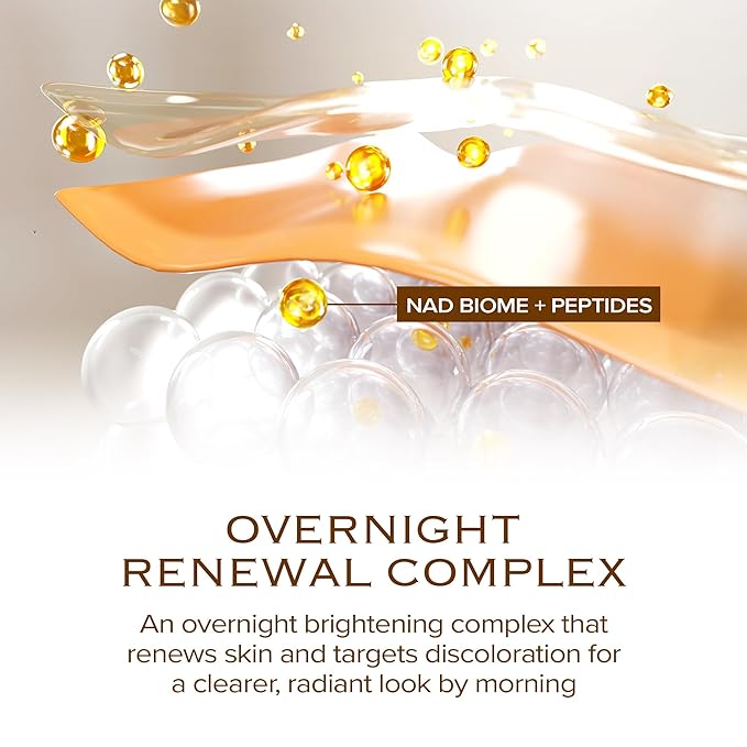 Dark Spot Ampoule | Korean Clinic Skincare - NAD+ 0.1% & Thioctic Acid 0.01% & Niacinamide 10% | Overnight Treatment for Melasma, Hyperpigmentation, Discoloration, Acne Scars | 15ml/0.33 Fl Oz