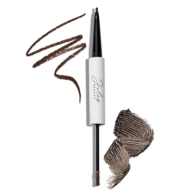 Julep Brow 101 Sculpting Pencil & Tinted Brow Gel Set - Dual-Ended Eyebrow Tool with Brush and Precision Tip - Long-Lasting, Waterproof Formula for Perfectly Defined and Tinted Brows -Dark Brown