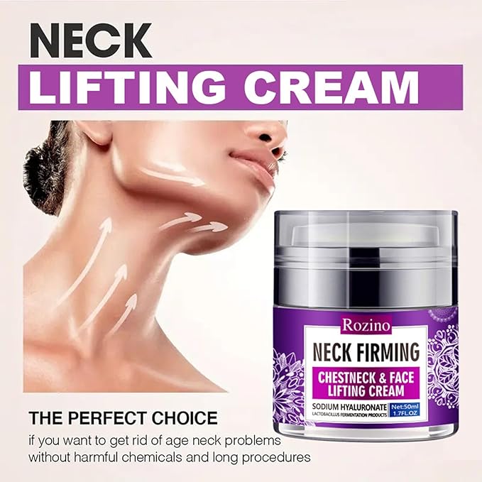 Collagen Face & Neck Tightening Cream,Neck Firming Cream for Reduce Double Chin Neck Firming and Lifting Anti Wrinkle Neck Moisturizer Cream Firm Repair Sagging Skin