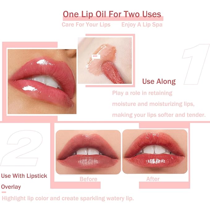 Plumping Lip Oil, Moisturizing Lip Glow