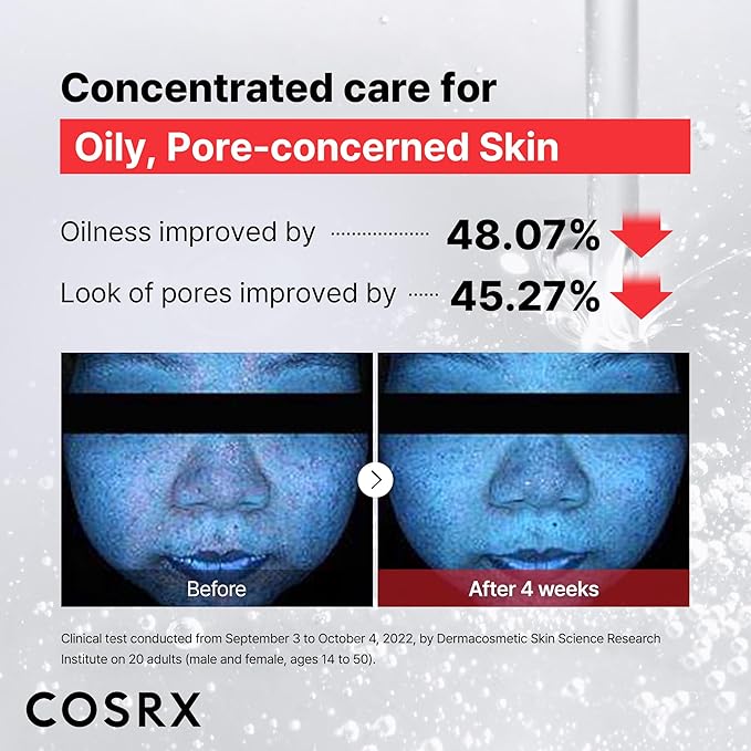COSRX 15% Niacinamide Face Serum, 0.67 fl oz, Pore Minimizer Serum for Face, Even Skin Tone, Korean Skin Care, Stocking Stuffers, Gifts For Women
