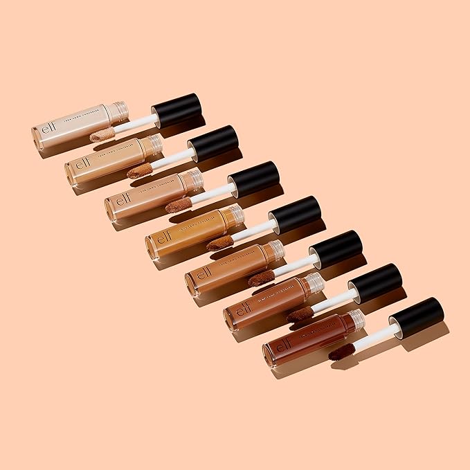 e.l.f. 16HR Camo Concealer, Full-Coverage, Highly-Pigmented Face Concealer With A Matte Finish, Crease-proof, Vegan & Cruelty-Free, Deep Cinnamon