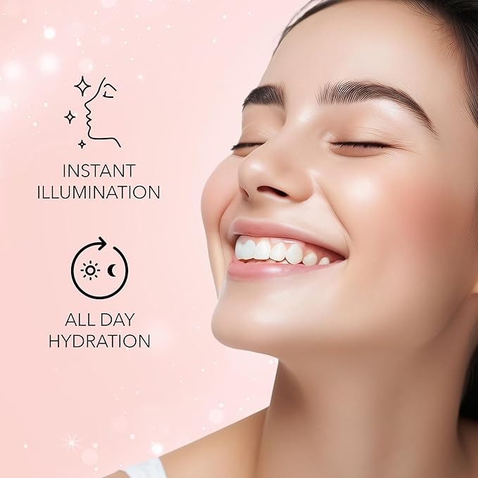 Strobe Cream - Rose Gold | with Shea Butter & Hyaluronic Acid | Hydrating & Illuminating Makeup | for Radiant Dewy Skin | 1.01 Fl Oz (30ml)