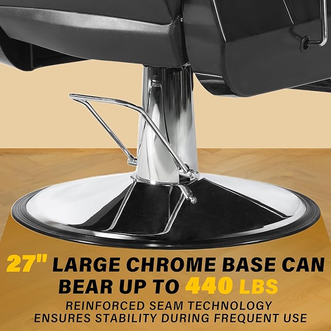 Barber Chair Salon Chairs for Hair Stylist Heavy Duty Hydraulic Reclining for Salon Barbershop Hair Stylist Professional