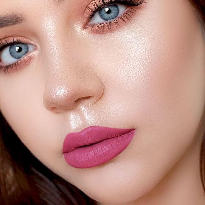 Peach Pink Liquid Lipstick - Long Lasting, Smudge Proof, Transfer-Resistant Lip Color,Waterproof, Non-Transfer Formula (Velvet Voyage)