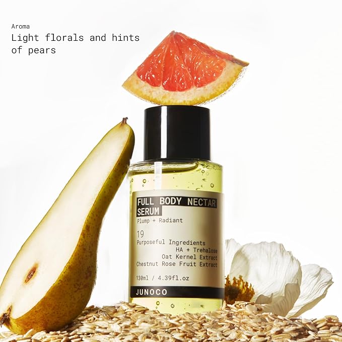 JUNO & Co. Full Body Nectar Serum, Nourishing and Moisturizing Lotion with Natural Extract, 130 ml/4.39 Fl Oz