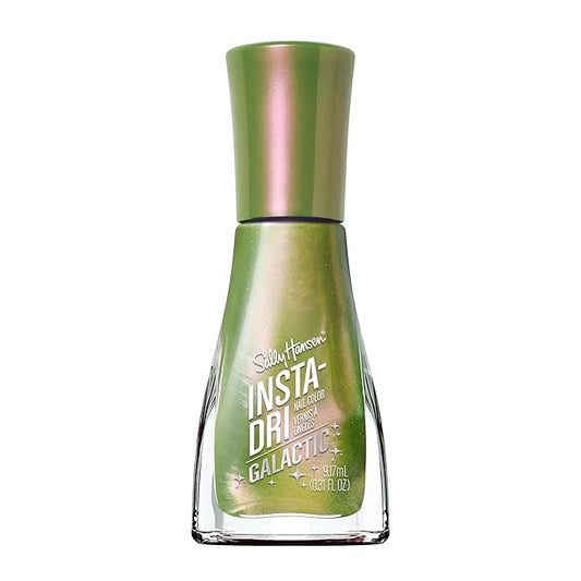 Sally Hansen Insta-Dri® Galactic, Center of the Universe, Quick Dry, Long Lasting, Streak-Free Shine, Metallic Green Nail Polish