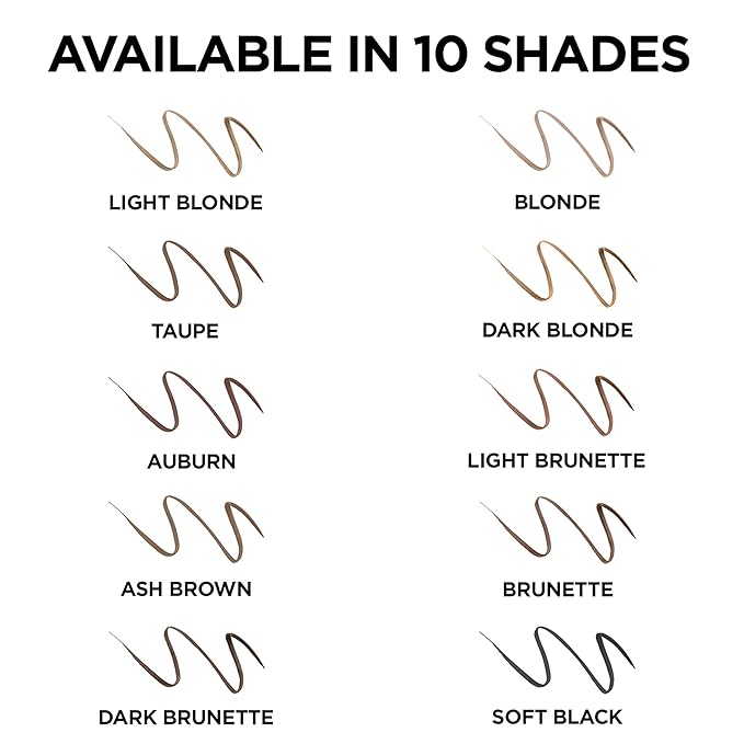 L'Oreal Paris Makeup Brow Stylist Definer Waterproof Eyebrow Pencil, Ultra-Fine Mechanical Pencil, Draws Tiny Brow Hairs and Fills in Sparse Areas and Gaps, Blonde, 0.003 Ounce (Pack of 1)