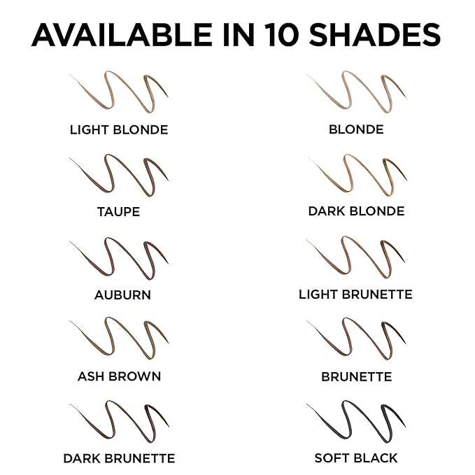 L'Oreal Paris Makeup Brow Stylist Definer Waterproof Eyebrow Pencil, Ultra-Fine Mechanical Pencil, Draws Tiny Brow Hairs and Fills in Sparse Areas and Gaps, Dark Blonde, 0.003 Ounce (Pack of 2)