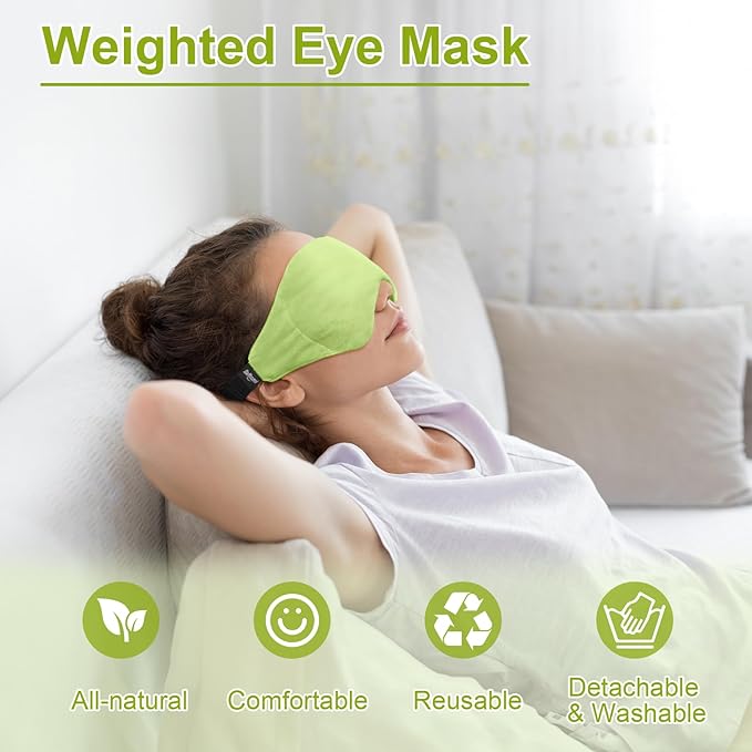 Weighted eye mask for sleeping,
