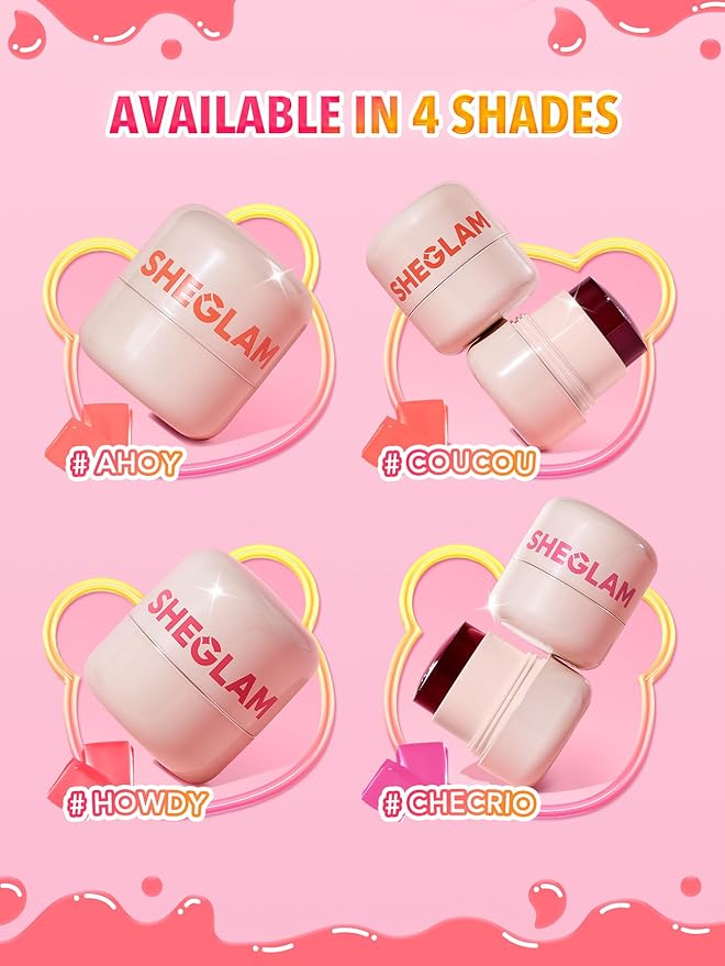SHEGLAM Jelly-Licious Hydrating Lip & Blush Tint-Coucou