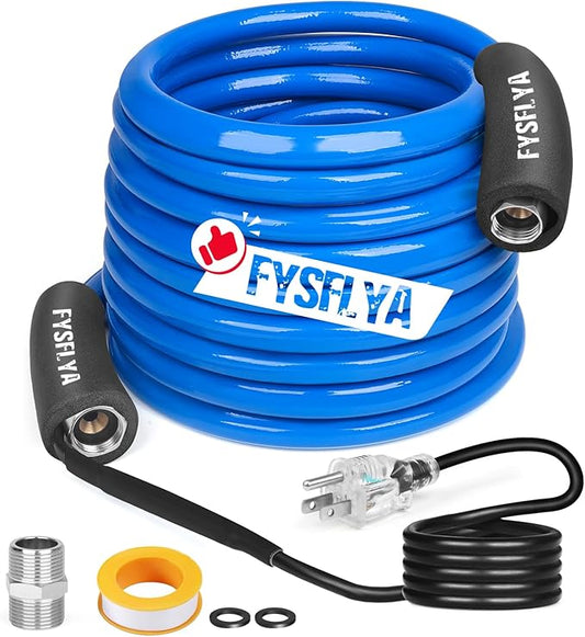 100FT Heated Water Hose for RV, Heated Drinking Water Hose, Low Temperature Resistant to -40°F, RV Accessories for Camper, Outdoor, Garden, Livestock & Agriculture(100FT)