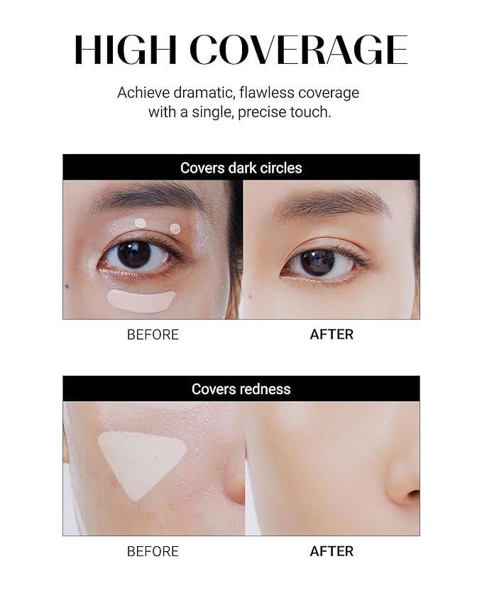 THESAEM Cover Perfection Tip Concealer 6.5g (# Contour Beige) - Countouring Conealer, Hairline & Sides of Nose & Cheek Bones